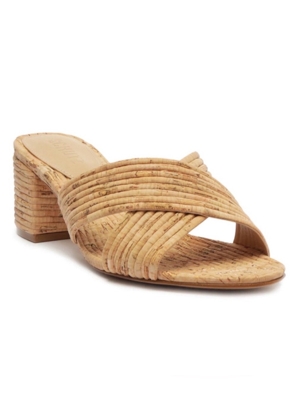 Schutz Latifah Mules Beach Resort Tan Sandals 8.5 - Picture 2 of 6